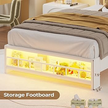 Amazon.com: HAUOMS Twin Size Bed Frame with LED Lights